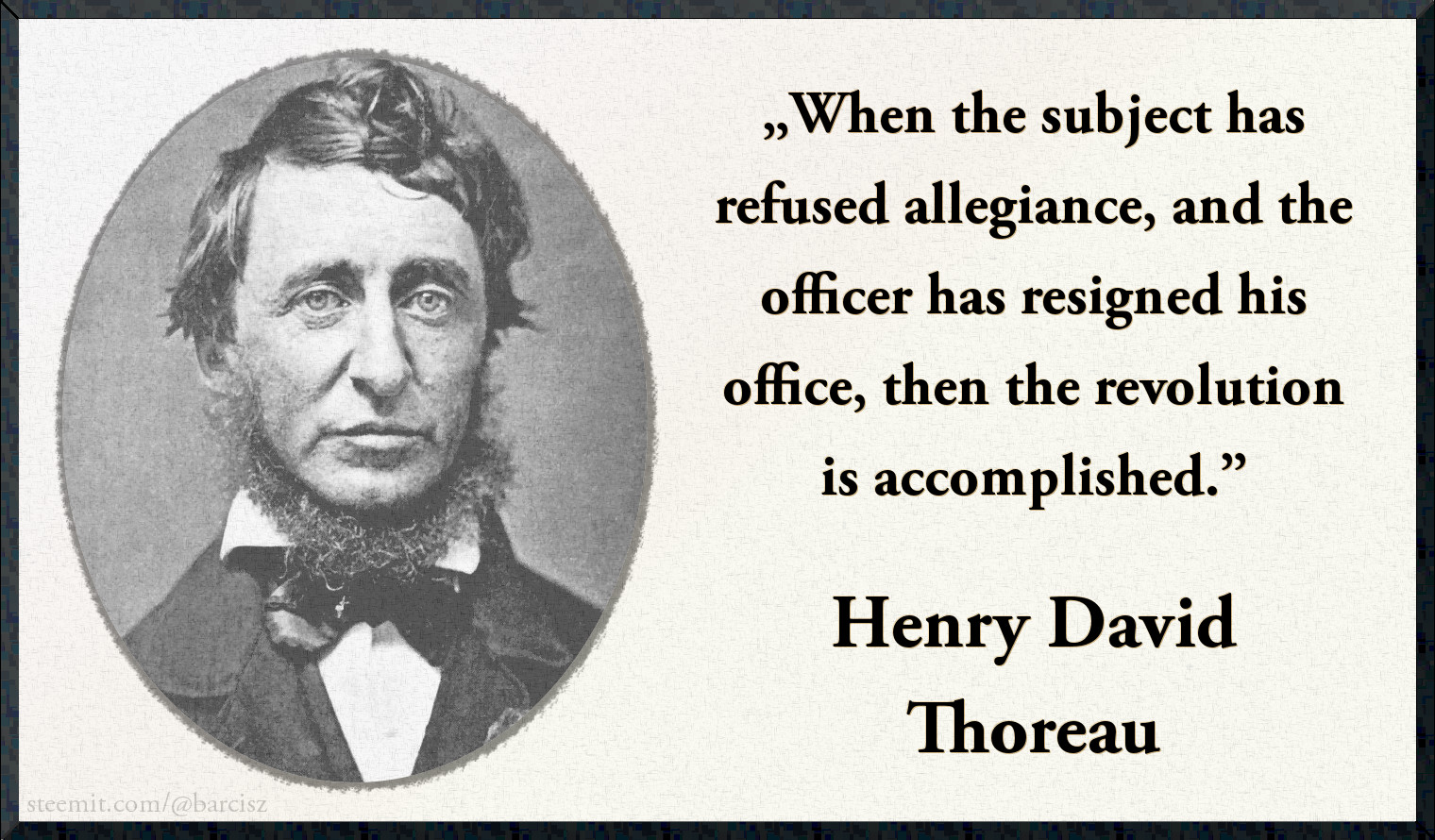 Henry David Thoreau Analysis